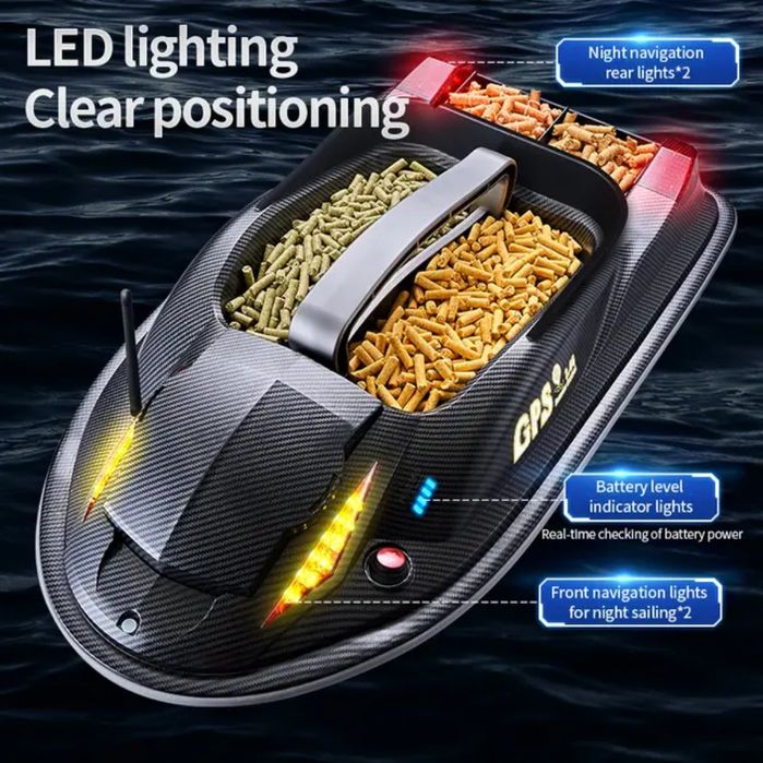 Супер Кораблик Карповый. Для прикормки и дальнего заброса с GPS.