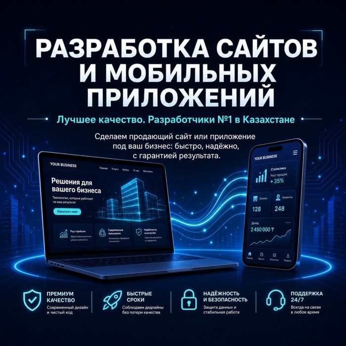 Разработка сайтов, мобильных приложений и ИИ-решений под ключ