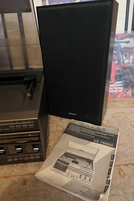 Sharp VZ-1500H RadioCasetofon Pickup Automat Redare Disc Vinyl 2 Parti