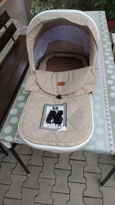 Продавам бебешка количка Lorelli Rimini 2в1 – Бежова (втора употреба)