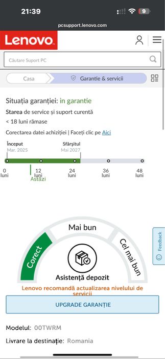 Lenovo Ideapad Slim 3 15ABR8 - Aproape NOU - 18 luni Garantie