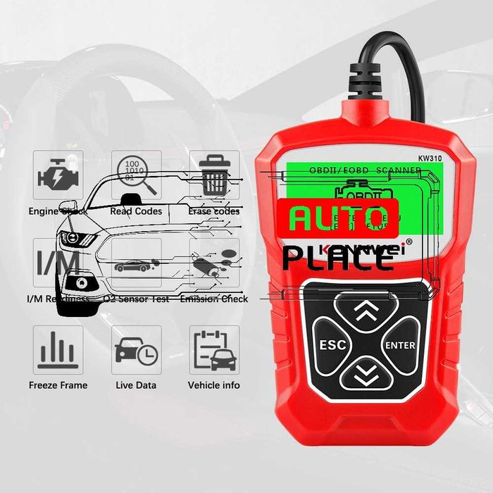 Универсална Авто Диагностика Konnwei KW310