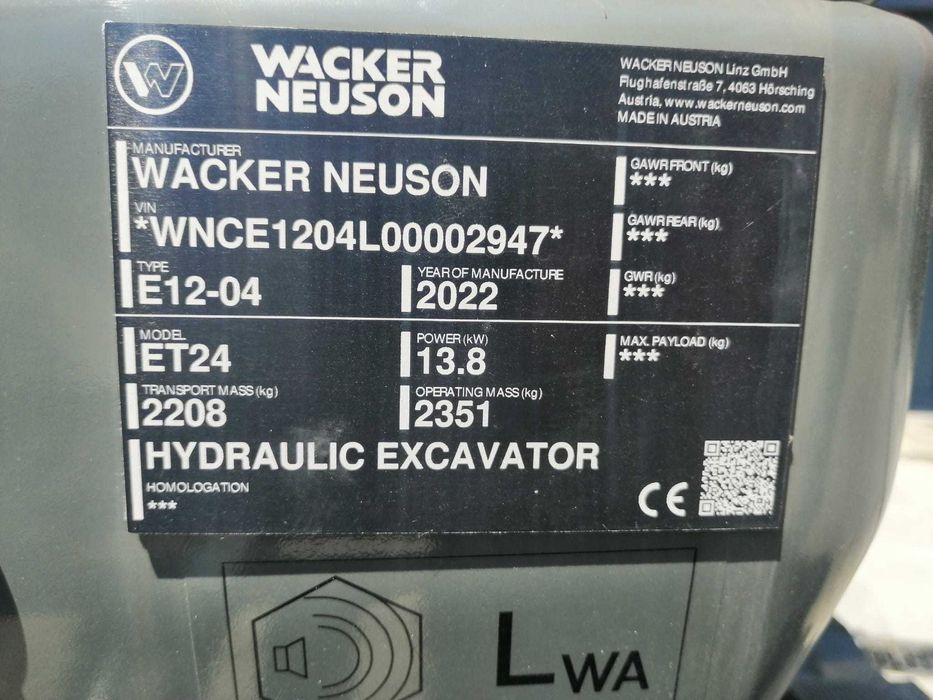 Miniexcavator Wacker Neuson ET24-DEALER AUTORIZAT