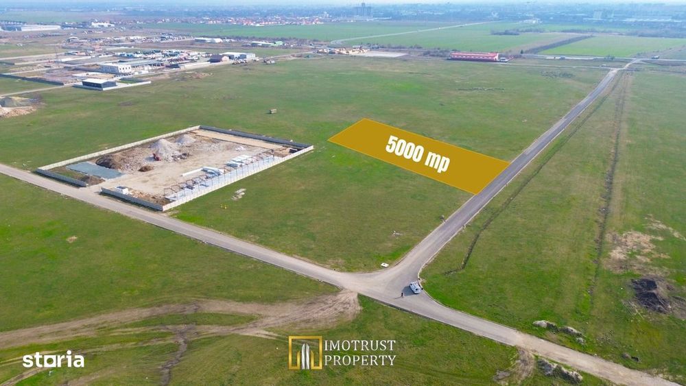 Teren pentru hale industriale Arad – 5.000 mp | PUZ aprobat |