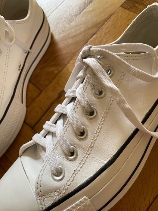 Converse кожени маратонки с платформа 38 номер