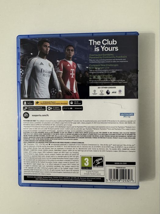 Продам диск FC26 RUS для PS5