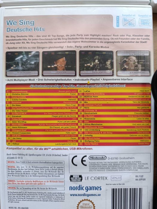 Wii Jocuri karaoke + microfon USB 190RON