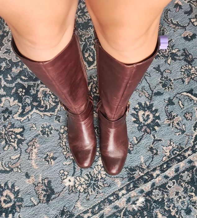 Cizme piele Benvenuti marimea 36, interior 23 cm maro