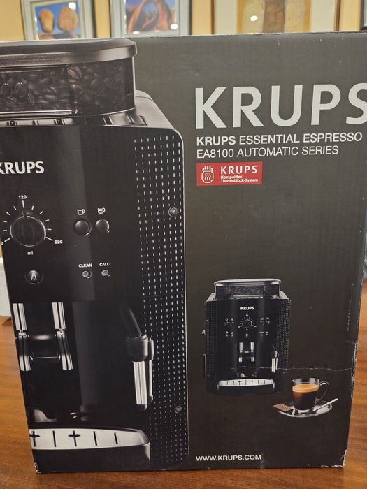 Автоматична кафемашина Krups EA8108 – отлично състояние + 18 таблетки Krups