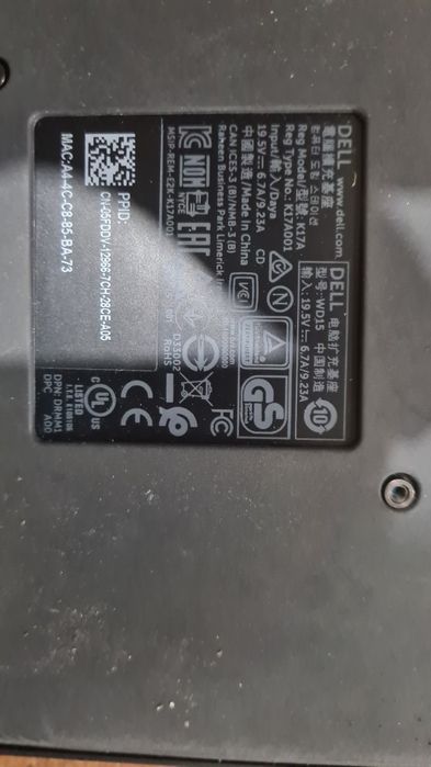 Продам докстанция Dell для ноутбуков Type C