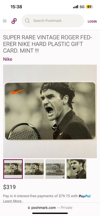Nike federer карта