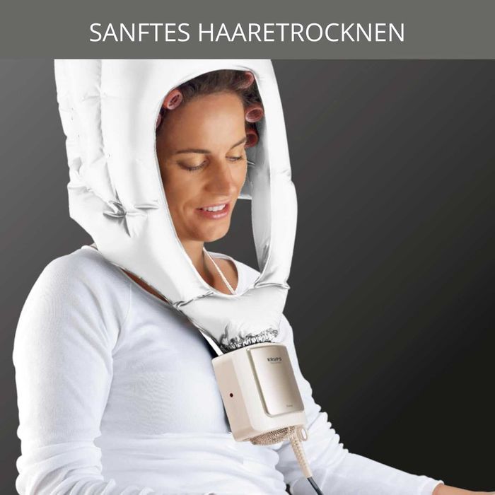 Сешоар с качулка за изсушаване на коса ел. ролки за къдрици KRUPS