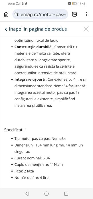 Motor Nema 34 nou