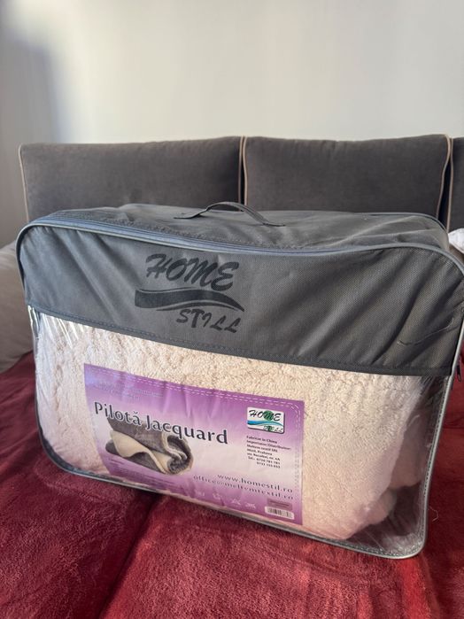 Pled pat dublu calduros 200x220 crem