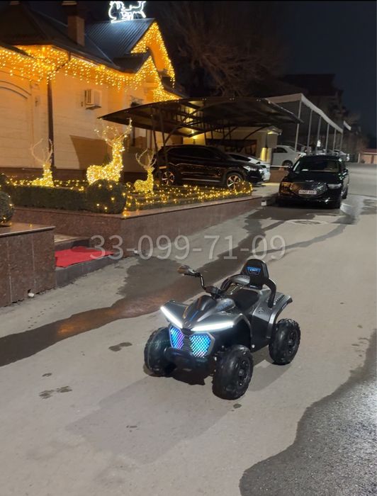 Детский квадроцикл Tesla Qwatro 12V, 4WD, пульт, музыка