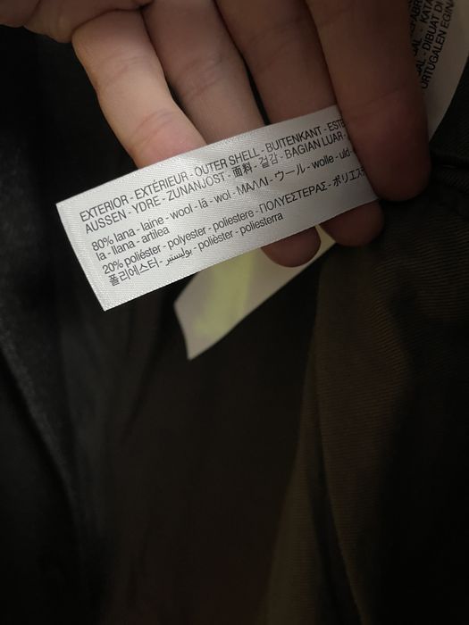 palton khaki Massimo Dutti