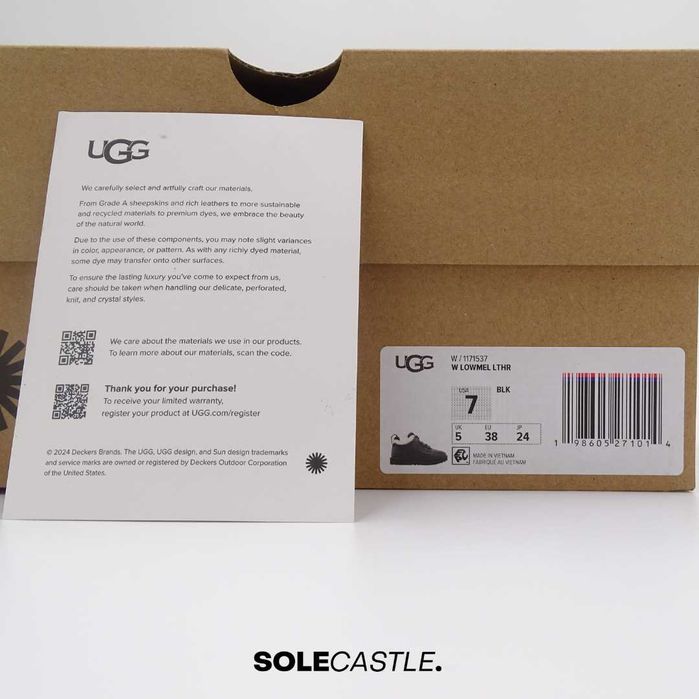 Ghete UGG Lowmel 'Black Leather'