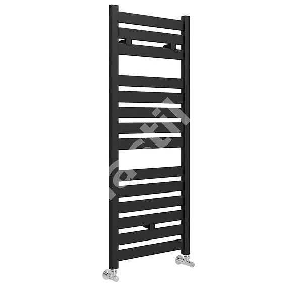Лира за баня Crystal черен мат - Sodalite Straight Black Matt 1150x500, 488W