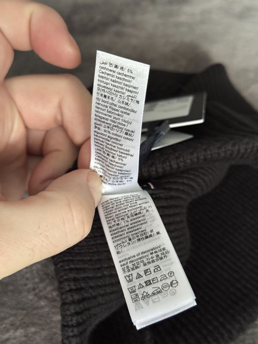 Tommy Hilfiger Flag Pima cotton caciula logo brodat culoare negru noua