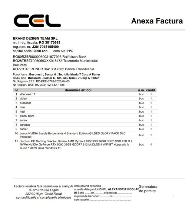 AMD Ryzen 9 9950X3D NVIDIA RTX 5090 96GB RAM SSD 4 TB M2 PC Gaming