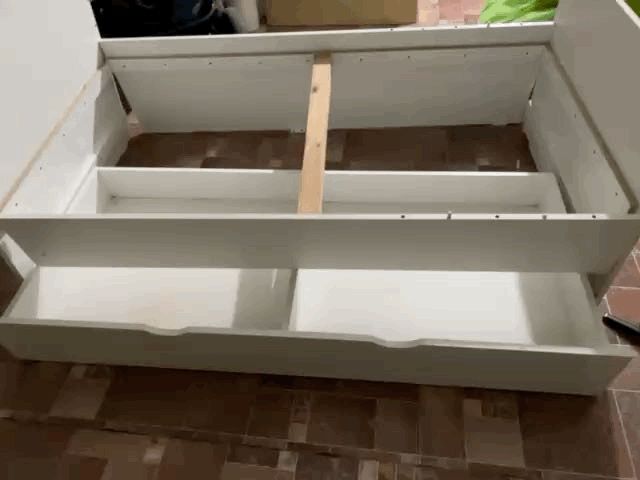 Детская Кровать с матрасом, белый цвет