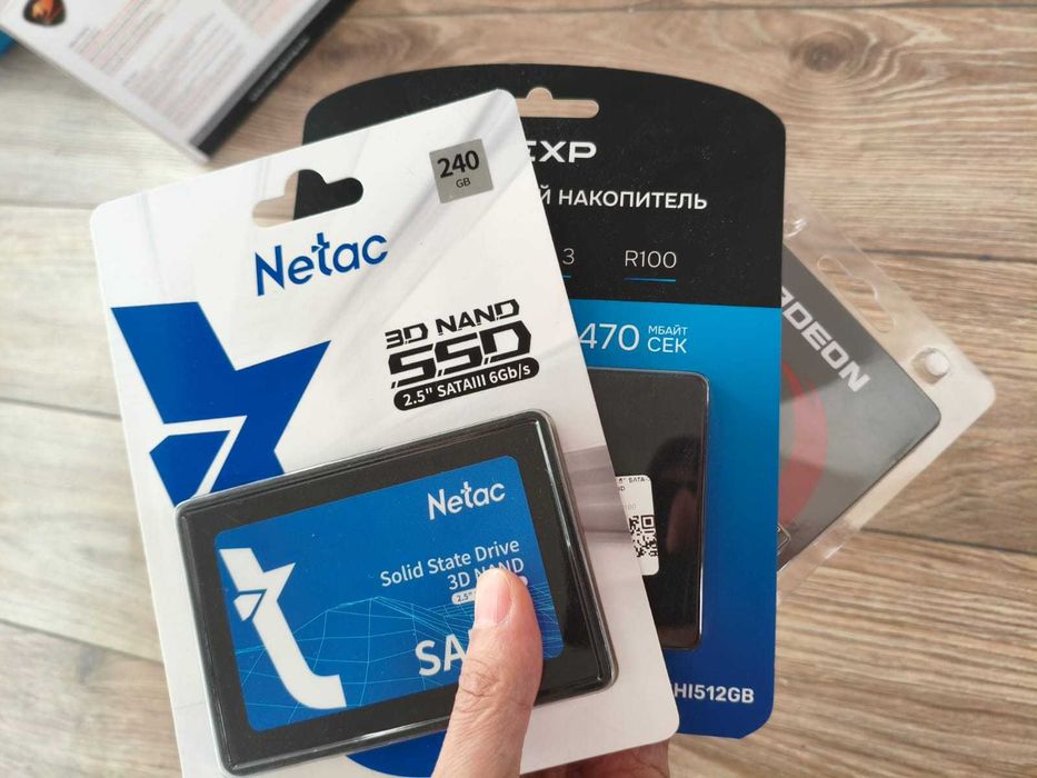 SSD фирменные (не китай) Netac Hikvision AMD 128гб-512гб
