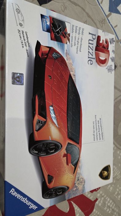 Продавам 3D пъзел Lamborghini Huracan EVO червено Ravensburger