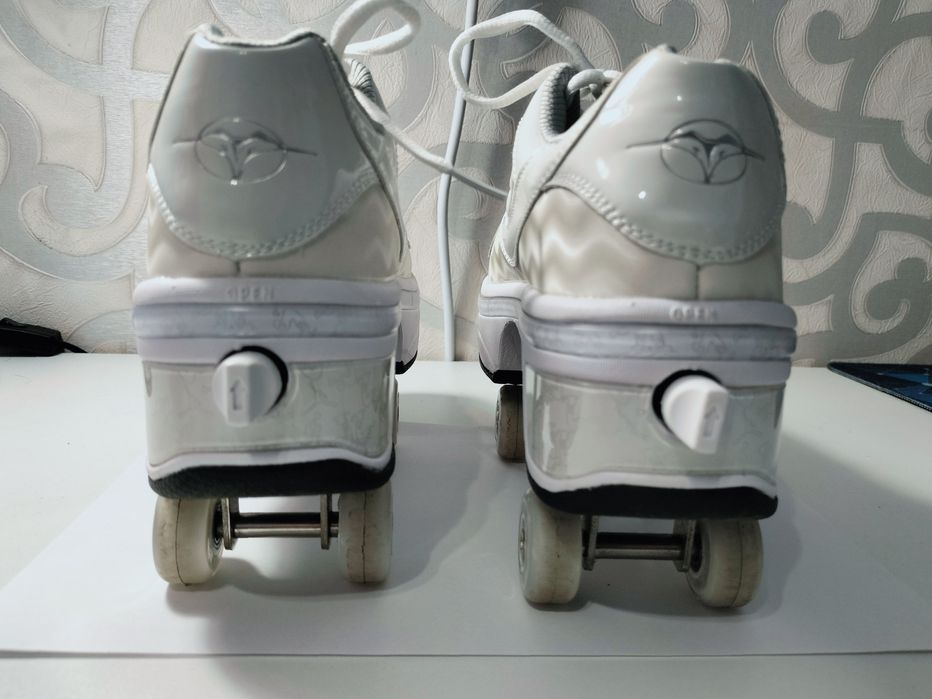 Роликовые кроссовки 4 PRO ROLLER белый 38