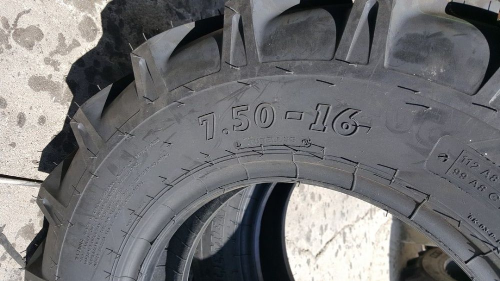 Cauciucuri noi 7.50-16 BKT tractiune 8 pliuri tubeless anvelope pinten