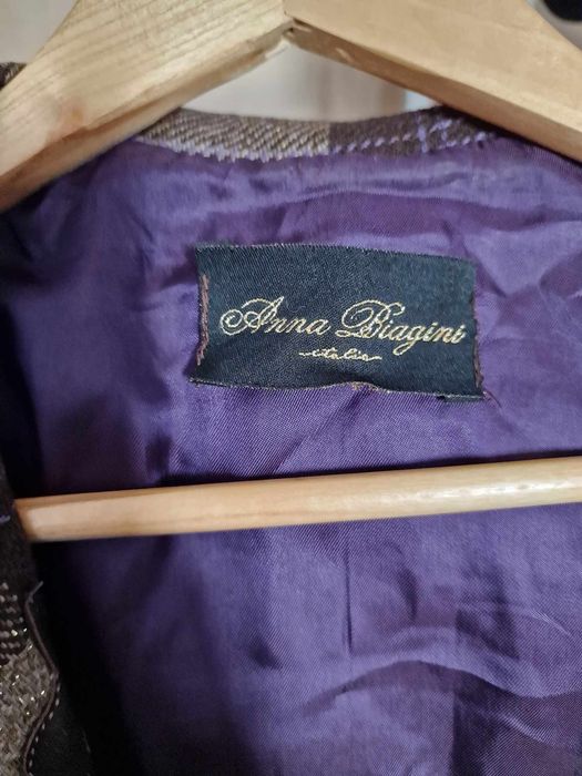 Geacă piele naturală Anna Biagini imprimeu