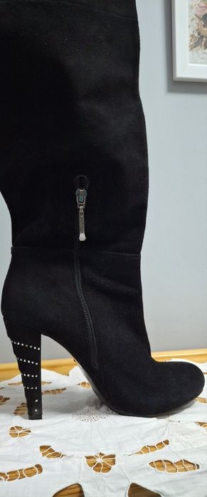 Замшевые Сапоги Ботфорты 37р