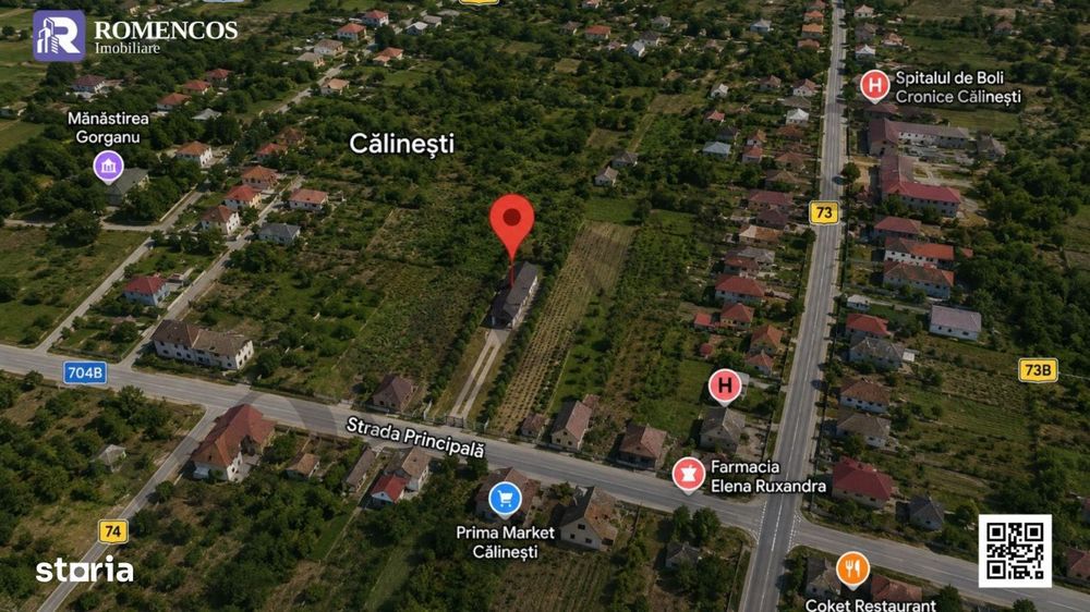 Casa P+M langa Spitalul Calinesti, libera, mobilata si utilata
