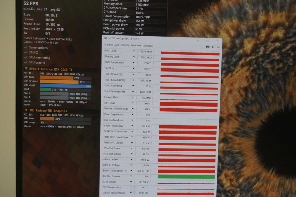 Видеокарта RTX 3060 Ti 8GB HP Nvidia GPU / вкл ДДС