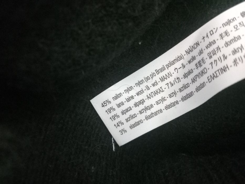 Pulover negru pufos cu lână și alpaca măsura M Zara