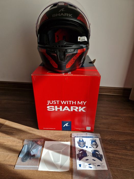 Каска Shark Skwal i3 Rhad  Matt Black/Red (размер М)