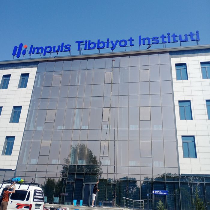 Oyna yuvish oyna tozalash фасад мойка