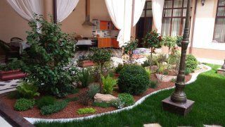 Gazon lanshafni dizayn sharshara yasash va barcha bogdorchilik hizmati