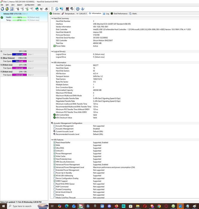 Solid State Drive (SSD) Intenso Top, 512GB, 2.5" SATA III - poze reale