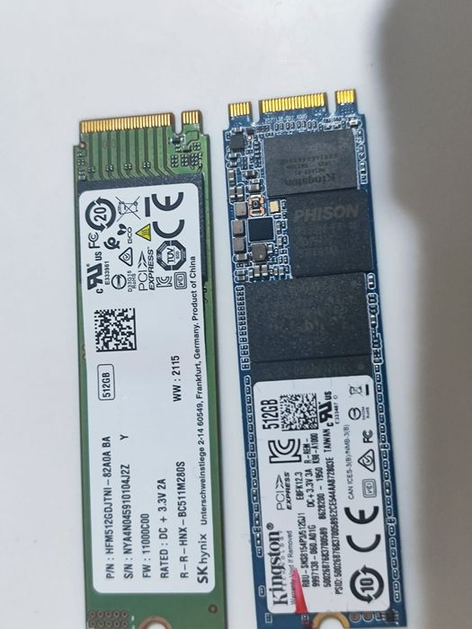 Продам б/у Ссд, м2 nvme