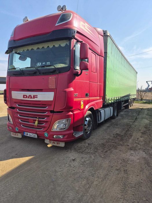 Vand ansamblu  Daf XF cu semiremorca schmitz MEGA