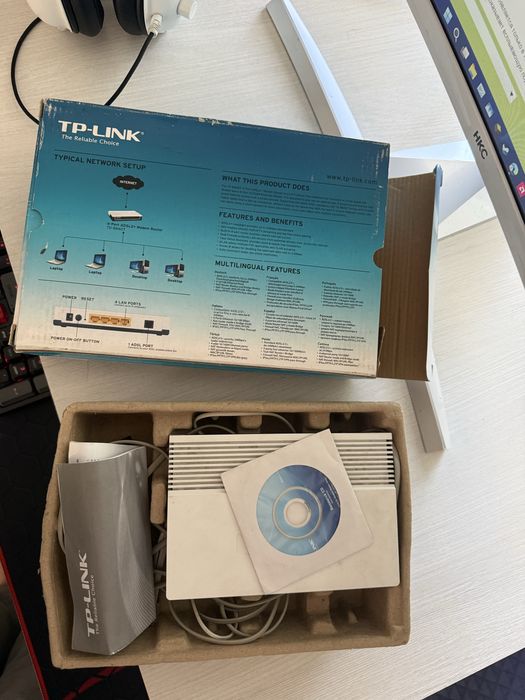 Модем/Роутер ADSL2+ TP LINK TD-8840T