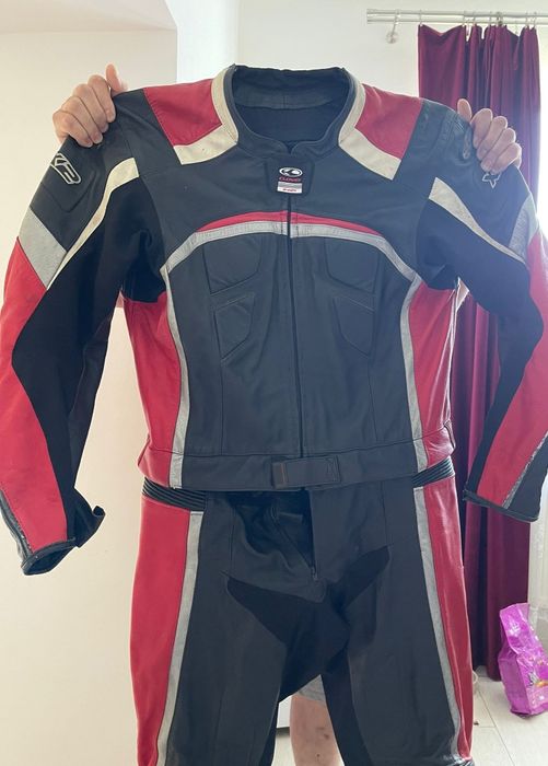 Costum moto piele 2 piese