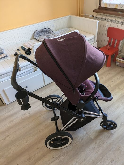 Бебешка / детска количка Cybex Priam Gold модел 2017, лилава