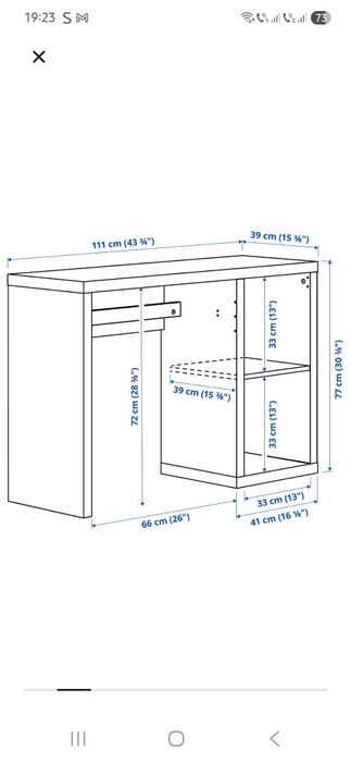 Birou alb IKEA Kallax NOU!!