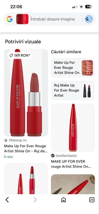 Vând ruj damă,Make up For Ever Rouge