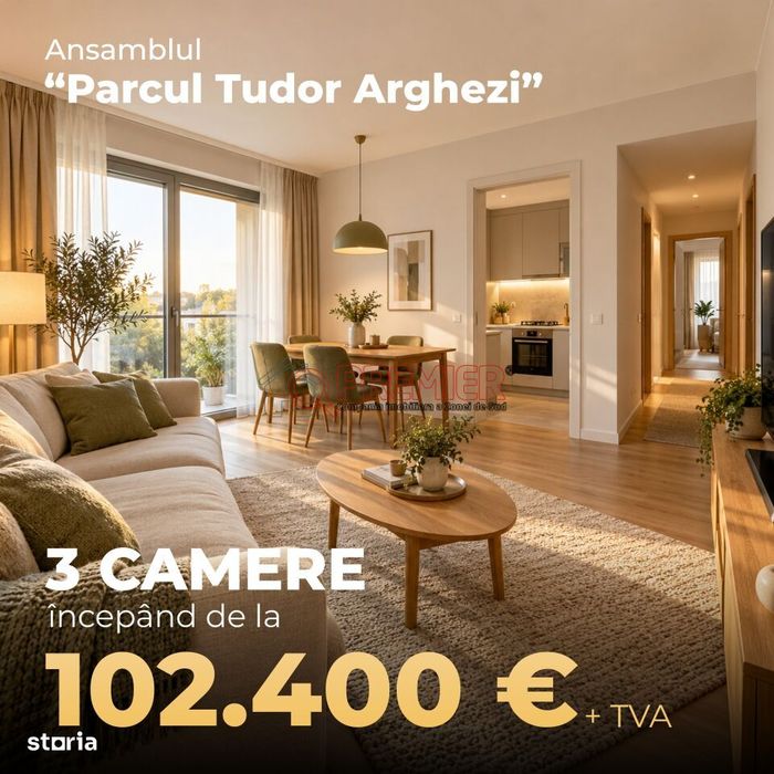 Apartament 3 camere cu terasă – Parcul Tudor Arghezi, Sector 4