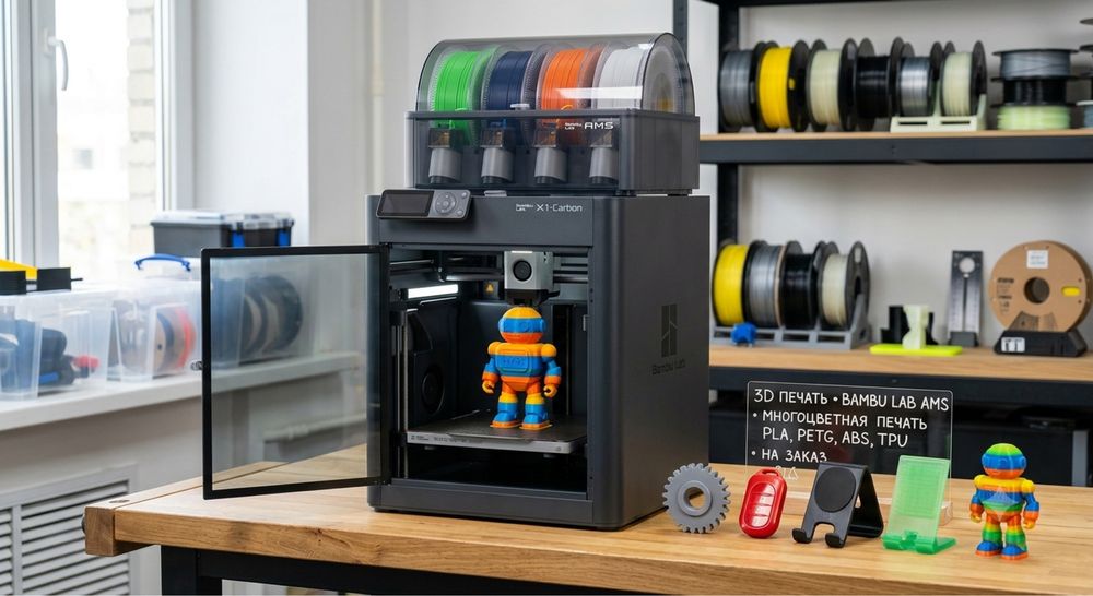 3D Сканирование и 3D Печать | Точность Creality Raptor & Bambu Lab