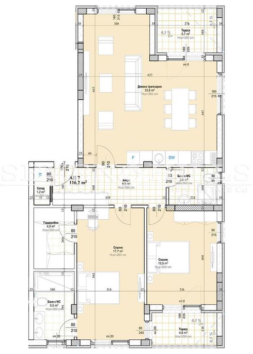 Продава се Тристаен апартамент в с. Марково, Област Пловдив - 133 кв.м за 1339 €/кв.м - Снимка #9
