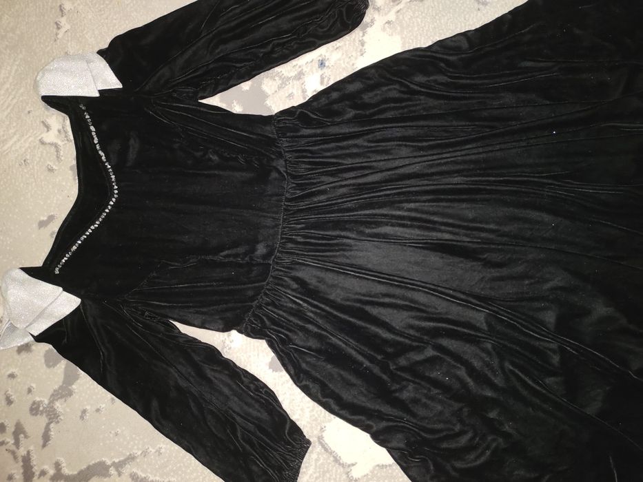 Вечерние платья с принтом розы бархат размер 38~40 турецкий М