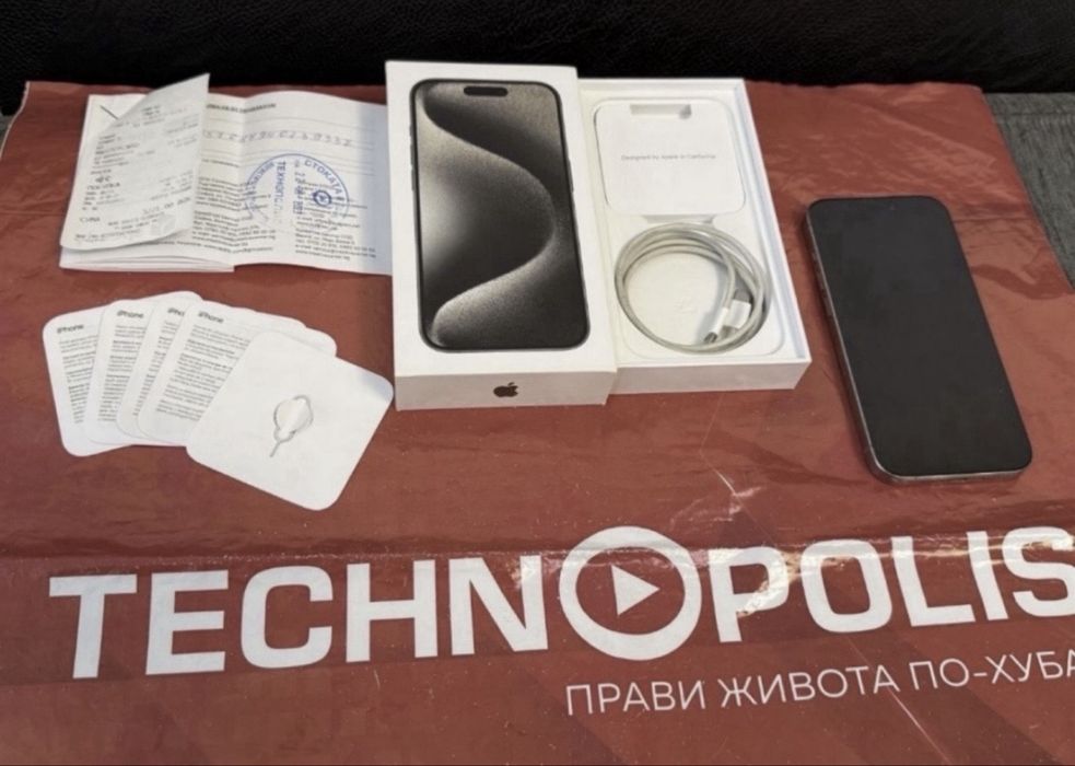 512GB iPhone 15 Pro 5G Technopolis Гаранция до 2025 г. Natural